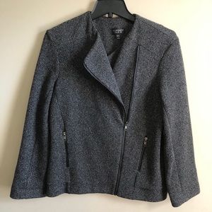Topshop tweed biker-style jacket
